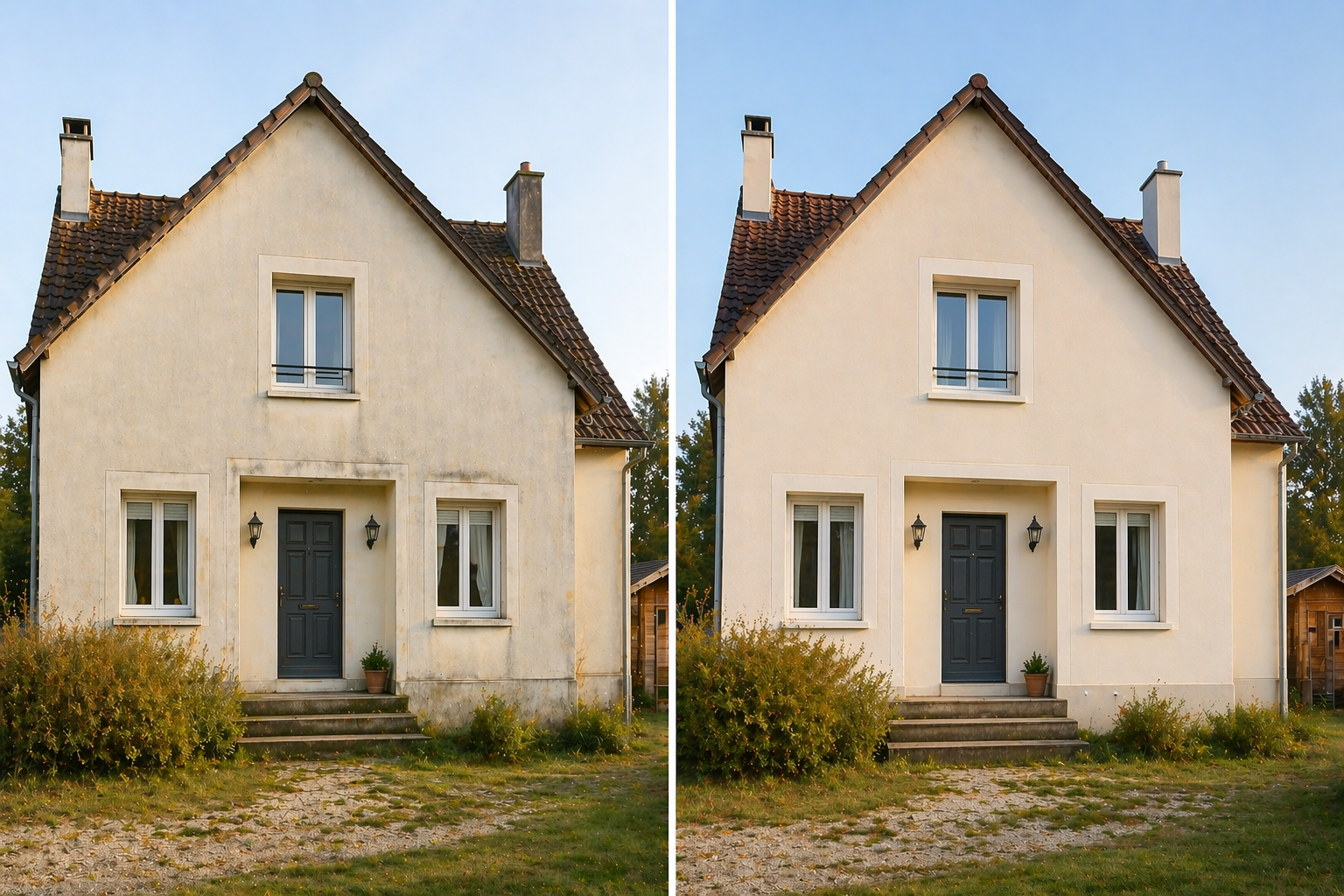Intervention façade à Bussy-Saint-Georges